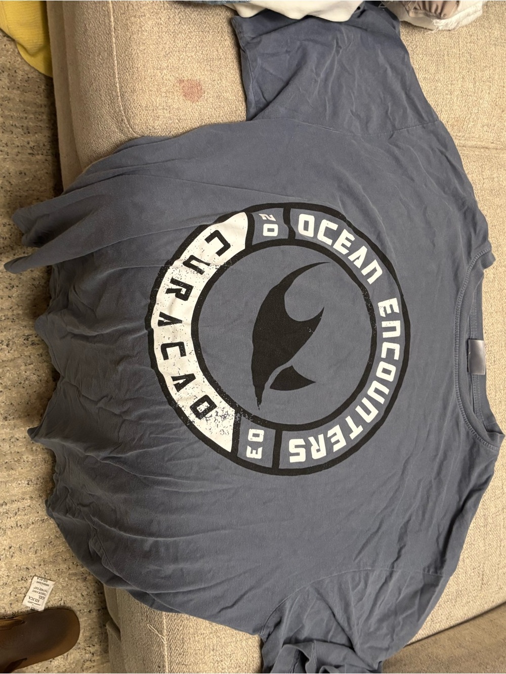 Oura Slate Blue Ocean Encounters Graphic Tee